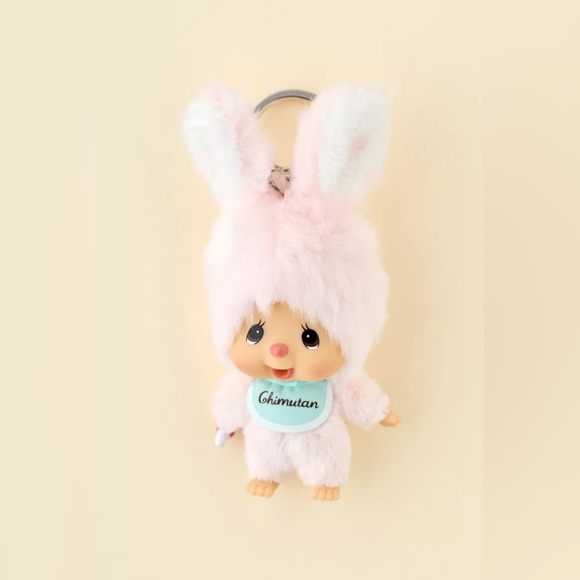 Monchhichi Accessories - Monchhichi Friends Chimutan Bunny Plushie Keychain